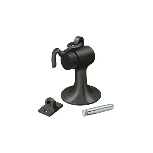 Cement Floor Mount Bumper w/ Holder, Solid Brass in Oil-rubbed Bronze Cement Floor Mount Bumper w/ Holder, Solid Brass in Oil-rubbed Bronze