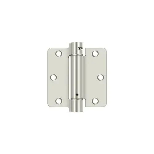 3-1/2" x 3-1/2" x 1/4" Spring Hinge in Polished Nickel 3-1/2" x 3-1/2" x 1/4" Spring Hinge in Polished Nickel