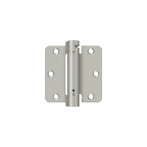 3-1/2" x 3-1/2" x 1/4" Spring Hinge in Brushed Nickel 3-1/2" x 3-1/2" x 1/4" Spring Hinge in Brushed Nickel
