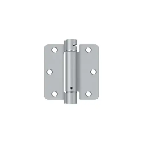 3-1/2" x 3-1/2" x 1/4" Spring Hinge in Brushed Chrome 3-1/2" x 3-1/2" x 1/4" Spring Hinge in Brushed Chrome