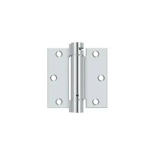3-1/2" x 3-1/2" Spring Hinge; Bright Chrome Finish 3-1/2" x 3-1/2" Spring Hinge; Bright Chrome Finish