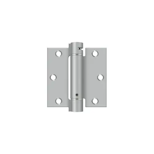 3-1/2" x 3-1/2" Spring Hinge; Satin Stainless Steel Finish 3-1/2" x 3-1/2" Spring Hinge; Satin Stainless Steel Finish