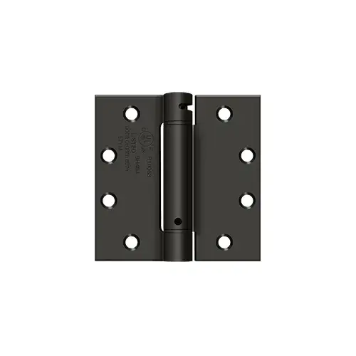 4-1/2" x 4-1/2" Spring Hinge, UL Listed in Oil-rubbed Bronze