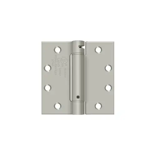 4-1/2" x 4-1/2" Spring Hinge, UL Listed in Brushed Nickel 4-1/2" x 4-1/2" Spring Hinge, UL Listed in Brushed Nickel
