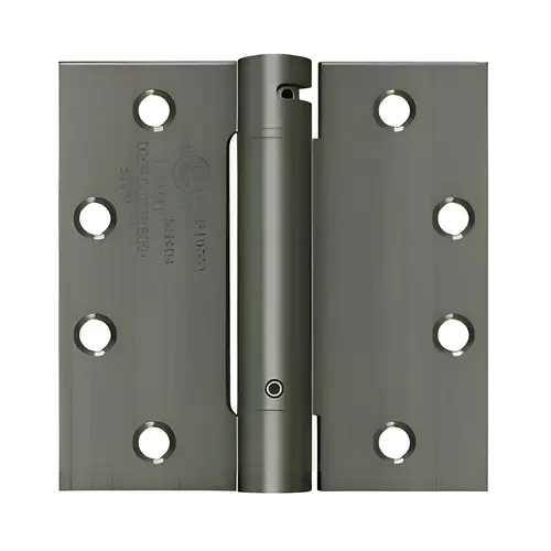 4-1/2" X 4-1/2" Spring Hinge, Steel Material, Square Corner, UL Listed, Adjustable, Traditional Theme, Antique Nickel Finish 4-1/2" X 4-1/2" Spring Hinge, Steel Material, Square Corner, UL Listed, Adjustable, Traditional Theme, Antique Nickel Finish