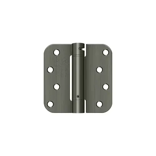 4" x 4" x 5/8" Spring Hinge, UL Listed in Antique Nickel 4" x 4" x 5/8" Spring Hinge, UL Listed in Antique Nickel
