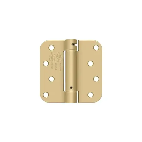 4" x 4" x 5/8" Spring Hinge, UL Listed in Brushed Brass 4" x 4" x 5/8" Spring Hinge, UL Listed in Brushed Brass