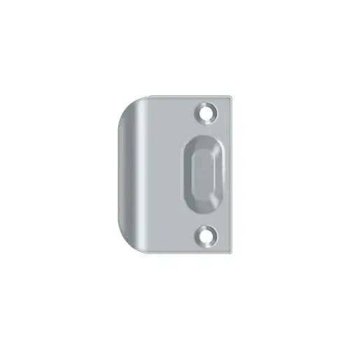 Full Lip Strike Plate For Ball Catch and Roller Catch in Brushed Chrome Full Lip Strike Plate For Ball Catch and Roller Catch in Brushed Chrome