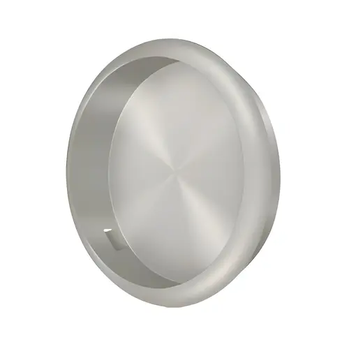 Flush Pull; Round; 2-1/8" Diameter; Satin Nickel Finish Flush Pull; Round; 2-1/8" Diameter; Satin Nickel Finish