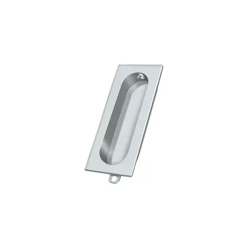 Flush Pull, Rectangle, 3-1/8" x 1-3/8" x 1/2" in Polished Chrome Flush Pull, Rectangle, 3-1/8" x 1-3/8" x 1/2" in Polished Chrome