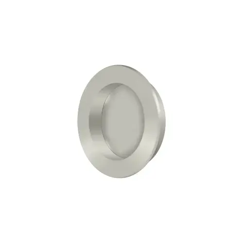 Flush Pull , Round, HD, 2-3/8", Solid Brass in Brushed Nickel Flush Pull , Round, HD, 2-3/8", Solid Brass in Brushed Nickel