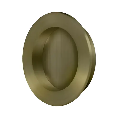 Flush Pull , Round, HD, 2-3/8", Solid Brass in Antique Brass Flush Pull , Round, HD, 2-3/8", Solid Brass in Antique Brass