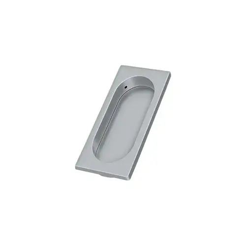 Flush Pull, Large, 3-7/8" x 1-5/8" x 3/8" in Brushed Chrome Flush Pull, Large, 3-7/8" x 1-5/8" x 3/8" in Brushed Chrome