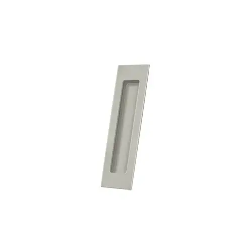Flush Pull, Rectangular, HD, 7" x 1-7/8" x 3/8", Solid Brass in Brushed Nickel Flush Pull, Rectangular, HD, 7" x 1-7/8" x 3/8", Solid Brass in Brushed Nickel