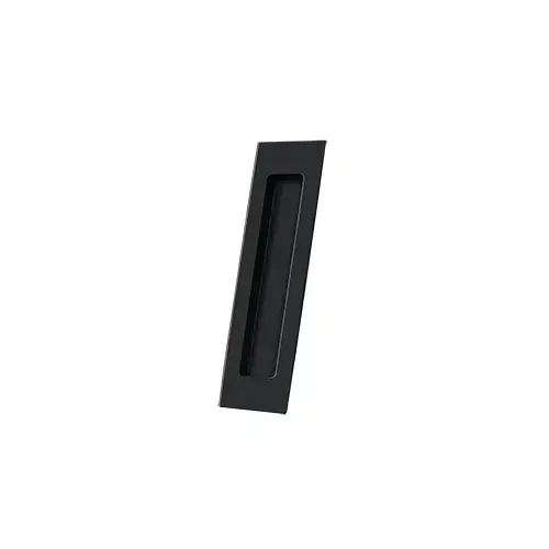 Flush Pull, Rectangular, HD, 7" x 1-7/8" x 3/8", Solid Brass in Paint Black Flush Pull, Rectangular, HD, 7" x 1-7/8" x 3/8", Solid Brass in Paint Black