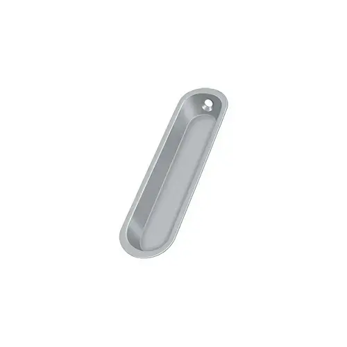 Flush Pull, 4" x 1" x 1/2" in Brushed Chrome Flush Pull, 4" x 1" x 1/2" in Brushed Chrome