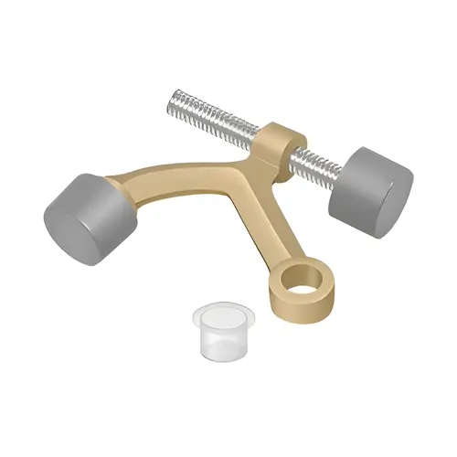 Hinge Pin Stop; Hinge Mounted; Brushed Brass Finish