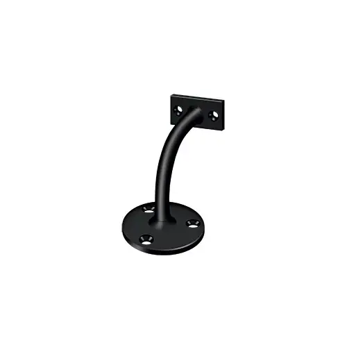 Handrail Brackets, 3-1/4" Projection Light Duty in Paint Black Handrail Brackets, 3-1/4" Projection Light Duty in Paint Black