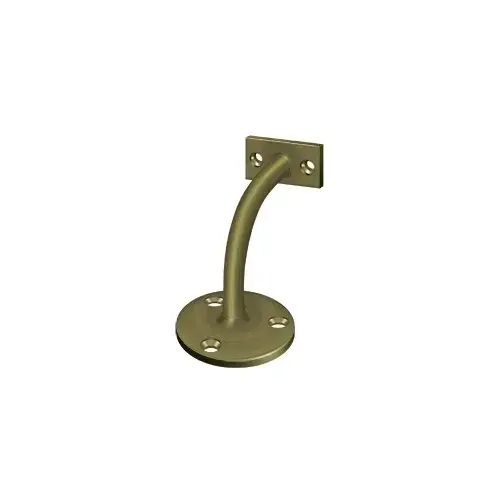 Handrail Brackets, 3-1/4" Projection Light Duty in Antique Brass Handrail Brackets, 3-1/4" Projection Light Duty in Antique Brass