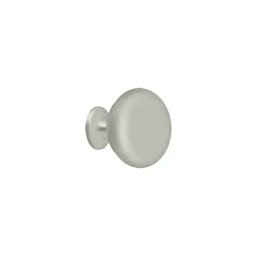 Knob Round Hollow; Satin Nickel Finish Knob Round Hollow; Satin Nickel Finish