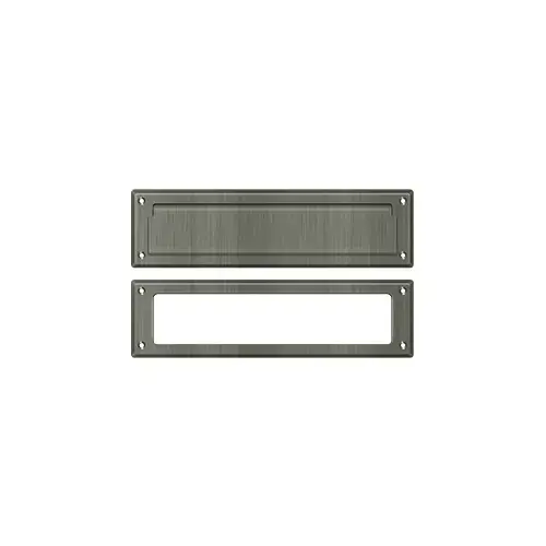Mail Slot 13-1/8" with Interior Frame in Antique Nickel Mail Slot 13-1/8" with Interior Frame in Antique Nickel