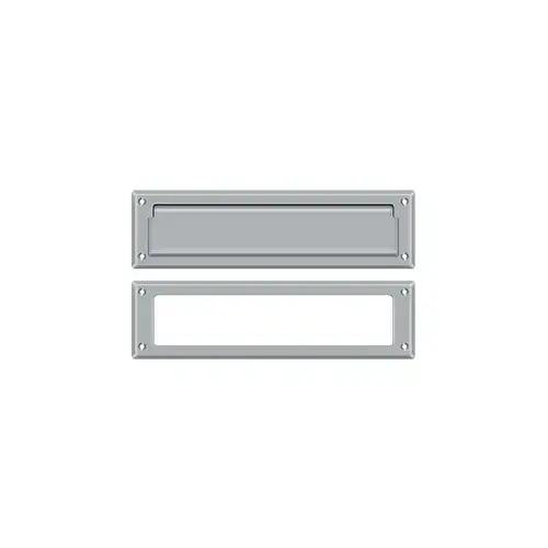 Mail Slot 13-1/8" with Interior Frame in Brushed Chrome Mail Slot 13-1/8" with Interior Frame in Brushed Chrome