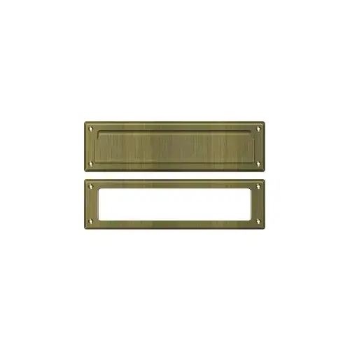 Mail Slot 13-1/8" with Interior Frame in Antique Brass Mail Slot 13-1/8" with Interior Frame in Antique Brass