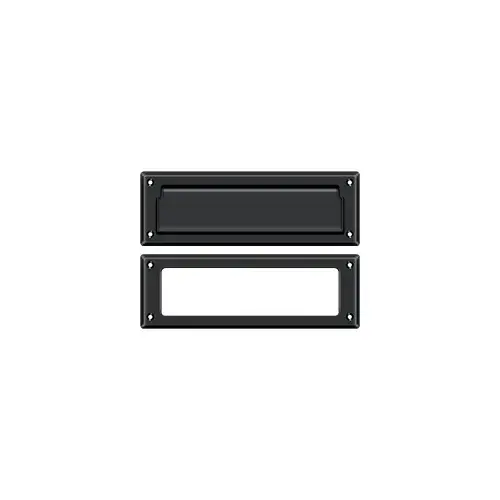 Mail Slot 8-7/8" with Interior Frame in Paint Black