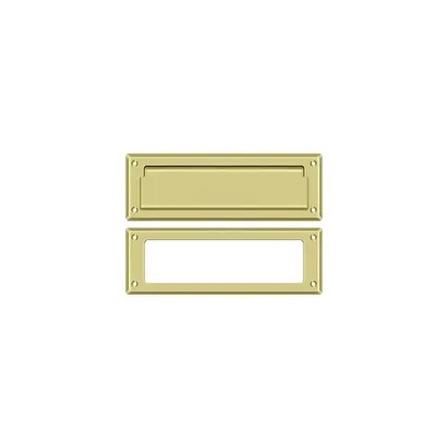 Mail Slot 8-7/8" with Interior Frame in Polished Brass Mail Slot 8-7/8" with Interior Frame in Polished Brass