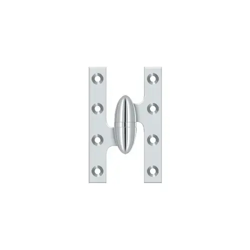5" Height X 3-1/4" Width Olive Knuckle Door Hinge With Ball Bearing Left Hand Polished Chrome 5" Height X 3-1/4" Width Olive Knuckle Door Hinge With Ball Bearing Left Hand Polished Chrome