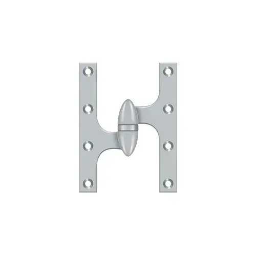 6" x 4-1/2" Hinge in Brushed Chrome 6" x 4-1/2" Hinge in Brushed Chrome