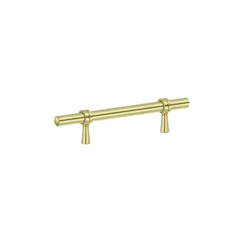 Adjustable Pull 6-1/2"; Bright Brass Finish Adjustable Pull 6-1/2"; Bright Brass Finish