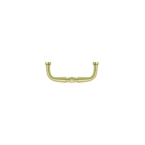 Wire Pull; Traditional; 3"; Bright Brass Finish Wire Pull; Traditional; 3"; Bright Brass Finish