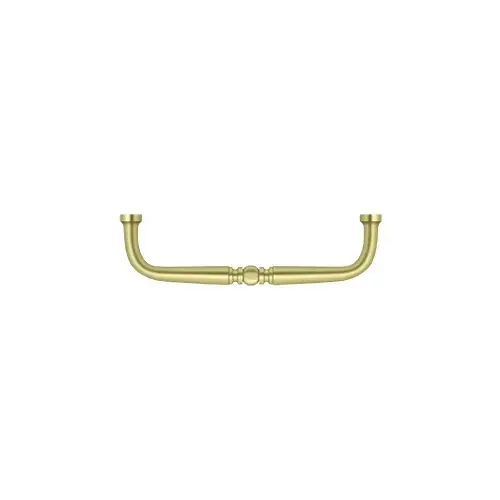 Wire Pull; Traditional; 4"; Bright Brass Finish Wire Pull; Traditional; 4"; Bright Brass Finish