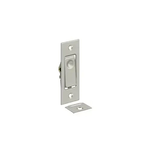 Pocket Door Bolts; Jamb Bolt; Satin Nickel Finish
