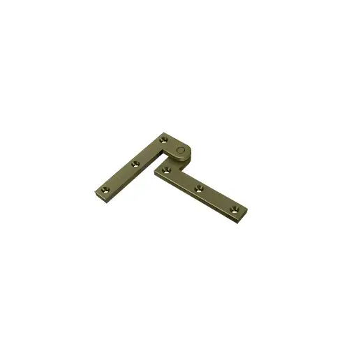 3-7/8" x 5/8" x 1-5/8" Hinge in Antique Brass Pair 3-7/8" x 5/8" x 1-5/8" Hinge in Antique Brass Pair
