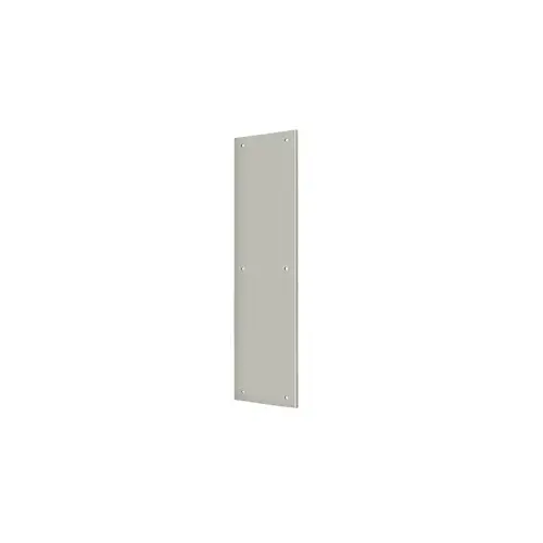 Push Plate 3-1/2" x 15"; Satin Nickel Finish