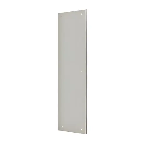 PP3515 Push Plate 3-1/2" x 15" Brass or Stainless Steel Brushed Nickel PP3515 Push Plate 3-1/2" x 15" Brass or Stainless Steel Brushed Nickel