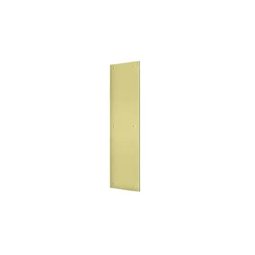 Push Plate 3-1/2" x 15"; Bright Brass Finish Push Plate 3-1/2" x 15"; Bright Brass Finish