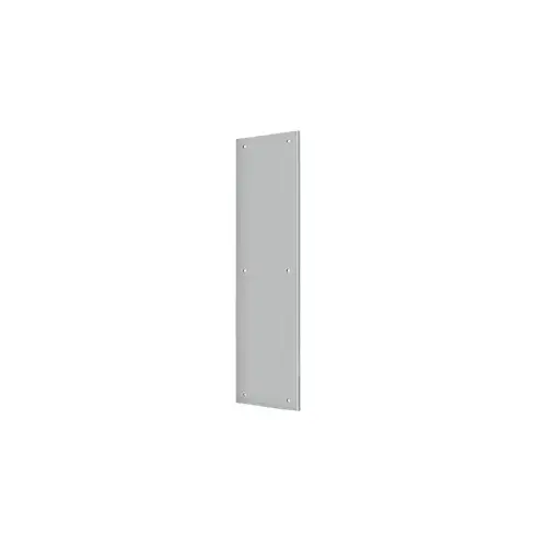 Push Plate 3-1/2" x 15"; Satin Stainless Steel Finish Push Plate 3-1/2" x 15"; Satin Stainless Steel Finish