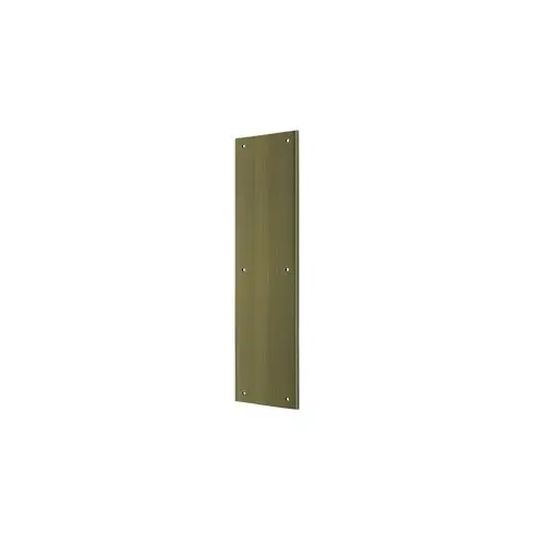 Push Plate 3-1/2" x 15"; Antique Brass Finish