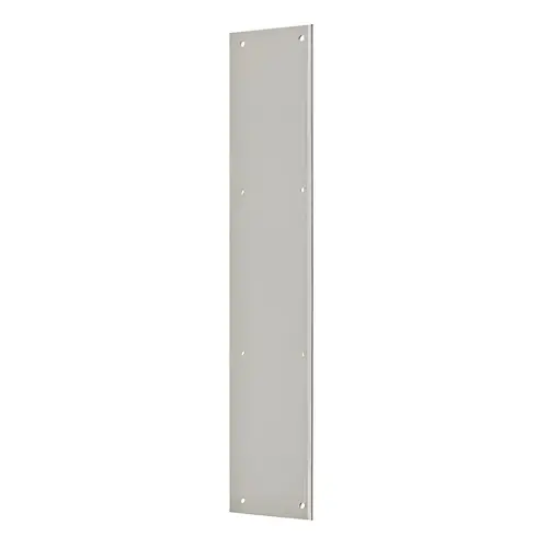 PP3520 Push Plate 3-1/2" x 20" Brass or Stainless Steel Brushed Nickel PP3520 Push Plate 3-1/2" x 20" Brass or Stainless Steel Brushed Nickel