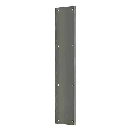 PP3520 Push Plate 3-1/2" x 20" Brass or Stainless Steel Antique Nickel PP3520 Push Plate 3-1/2" x 20" Brass or Stainless Steel Antique Nickel
