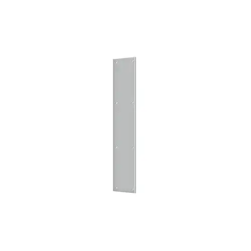 Push Plate 3-1/2" x 20"; Satin Stainless Steel Finish Push Plate 3-1/2" x 20"; Satin Stainless Steel Finish