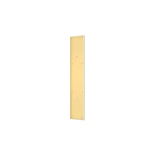 Push Plate 20" for 10" Door Pull in PVD Polished Brass Push Plate 20" for 10" Door Pull in PVD Polished Brass