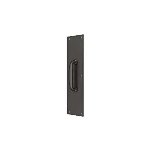 Push Plate w/ Handle 3-1/2" x 15 " - Handle 5-1/4" in Oil-rubbed Bronze Push Plate w/ Handle 3-1/2" x 15 " - Handle 5-1/4" in Oil-rubbed Bronze