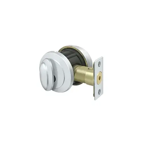 Solid Brass Port Royal Deadbolt Lock Grade 2 in Polished Chrome