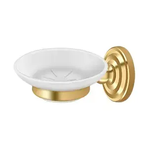 Deltana R2012-CR003 R Series Wall Mount Soap Dish Lifetime Polished Brass