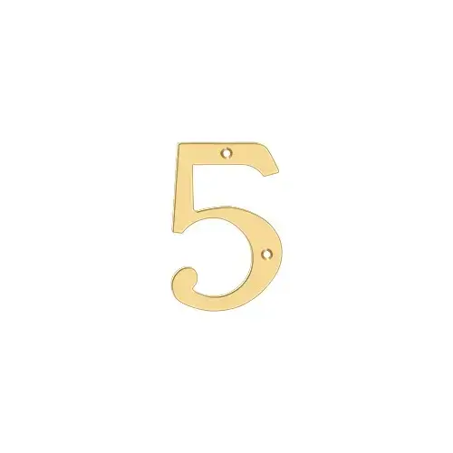 4" Numbers; Solid Brass; Lifetime Brass Finish 4" Numbers; Solid Brass; Lifetime Brass Finish