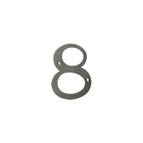 4" Height Residential House Number Number 8 Antique Nickel - pack of 10 4" Height Residential House Number Number 8 Antique Nickel - pack of 10